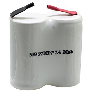 Supex 2.4 Volt - 2000 Mah 2li̇ Yanyana Süpürge Pi̇li̇