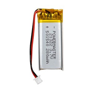 501540 3.7 Volt 280 Mah Li̇tyum Poli̇mer Pi̇l