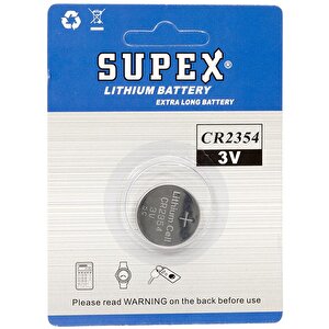 Supex Cr2354 3 Volt Li̇tyum Pi̇l (tekli̇)