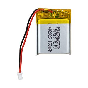 402025 3.7 Volt 150 Mah Li̇tyum Poli̇mer Pi̇l