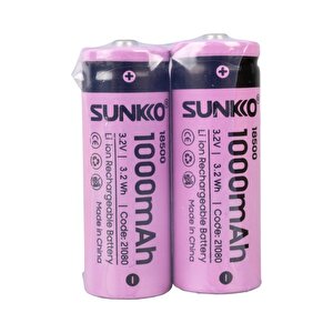 Sunkko Ifr 3.2 Volt 1000 Mah 18500 Şarj Edi̇lebi̇li̇r Pi̇l (tekli̇)