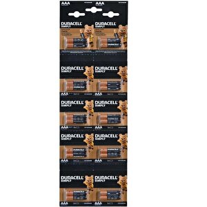 Duracell Alkalin 1.5 Volt Aaa 20’li İnce Kalem Pil Lr03/mn2400