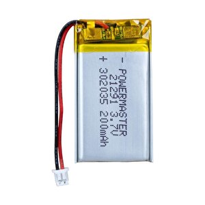 Powermaster 302035 3.7 Volt 200 Mah Lityum Polimer Pil