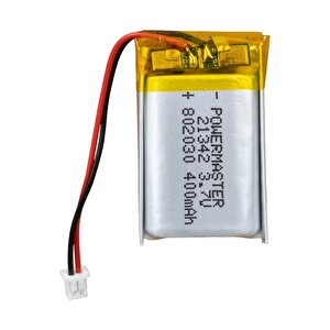 Powermaster 802030 3.7 Volt 400 Mah Lityum Polimer Pil