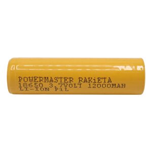 Powermaster Pm-9599 Rakieta 3.7 Volt 1200mah 18650 Başlıklı Şarj Edilebilir Lityum Pil (tekli)