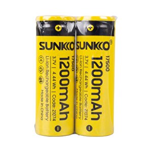 Sunkko 3.7 Volt 1200 Mah 17500 Şarj Edi̇lebi̇li̇r Pi̇l (2li̇ Paket Fi̇yati)