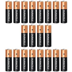Duracell Alkalin 1.5 Volt Aa 20’li Kalem Pil Lr6/mn150