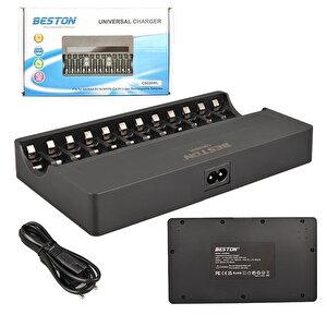 Beston C9028wl Aa/aaa/9v/c Boy/d Boy/lion Hızlı Pil Şarj Cihazı