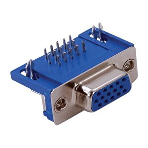 15 Pin Dişi D-sub Şase L Tip
