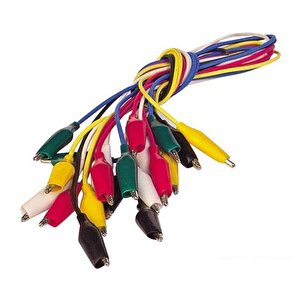 Renkli̇ Küçük Kablolu Krokodi̇l (10lu Paket)