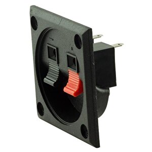 Powermaster Ic-249a İkili Kare Hoparlör Terminali Soketi Yaylı Tip 2'li 55x55mm