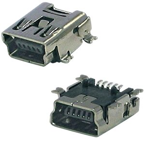 Usb 5 Pin Yatik Şase Mini Usb 5 Pin 90