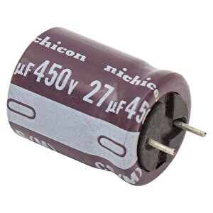 27/450 V Kondansatör Kalin Kisa Bacak