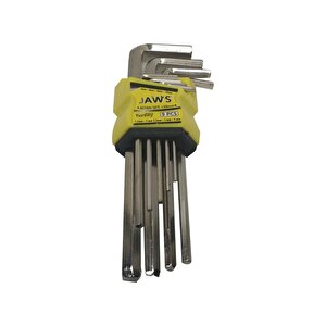 Jaws Alyan Anahtar Takımı Düz Uzun 9 Parça 180 Mm  Jas 151