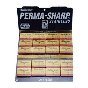 Permasharp Çift Taraflı Yaprak Jilet Traş Bıçağı (100adet)