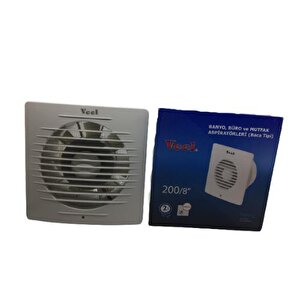 Veel Banyo Büro Ve Mutfak Aspiratörleri (baca Tipi) 40w 200mm
