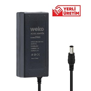 Weko 21 Volt- 2 Amper Yerli̇ Üreti̇m Masaüsütü 5.5*2.5 Uçlu Şarjli Matkap Adaptörü