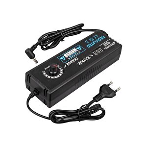 Powermaster Pm-22380 3 Volt - 12 Volt - 10 Amper 5.5*2.5 Mm Uçlu Voltaj Kademeli Adaptör