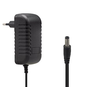 Powermaster Pm-4531 12 Volt - 2 Amper 5.5*2.5 Mm Uçlu Plastik Kasa Priz Tipi Adaptör