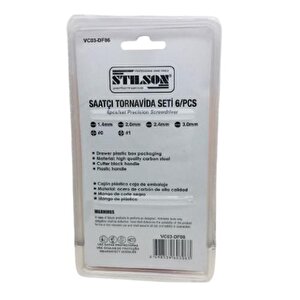 Vc03-df06 Saatçi Tornavida Seti 6 Parça Düz Yıldız