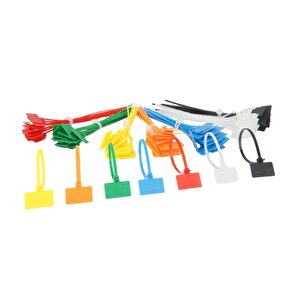 Renkli̇ Hat Kablo Baği 700 Adet (7 Renk X100)