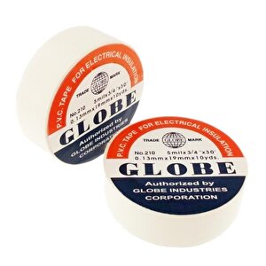 Globe 0.13mmx19mm İzole Bant 10'lu Beyaz