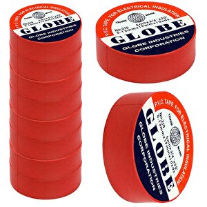 0.13mmx19 Mm Kirmizi İzole Bant (10lu Paket)