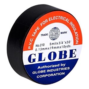 Globe 0.13mmx19mm İzole Bant 10'lu Siyah