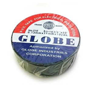 Globe 0.13mmx19mm İzole Bant 10'lu Siyah