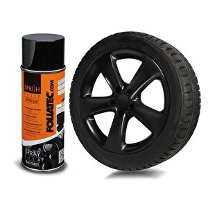 Jant Metal Sprey Folyo Yüzey Kaplama Seti 2x400ml. Parlak Siyah