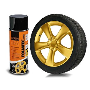 Jant Metal Sprey Folyo Yüzey Kaplama Seti 2x400ml. Metalik Altın Mat