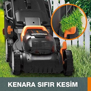 Worx Wg927e 40volt 2.0ah. Li-ion 34cm Profesyonel Şarjlı Çim Biçme + Wg157e.9 20volt 25cm Misinalı Çim Ve Kenar Kesme