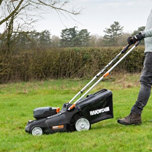 Worx Wg737e 40volt 4.0ah. Li-ion 37cm Profesyonel Kömürsüz Şarjlı Çim Biçme