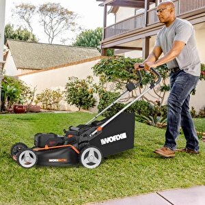 Worx Wg748e 40volt 4.0ah. Li-ion 46cm Profesyonel Kömürsüz Şarjlı Çim Biçme
