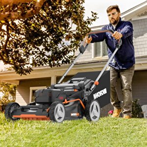 Worx Wg748e 40volt 4.0ah. Li-ion 46cm Profesyonel Kömürsüz Şarjlı Çim Biçme