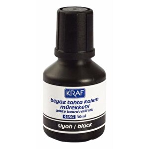 Kraf Beyaz Tahta Kalemi Mürekkebi Siyah 30ml