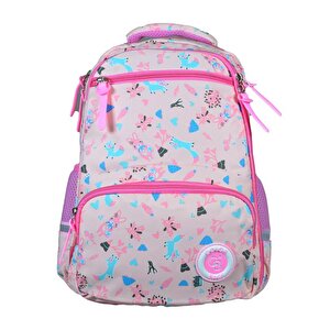 Color Bags Sırt Çantası Hayvan Desenli Pembe B4