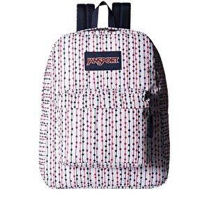Jansport Superbreak Renkli Noktalı Sırt Çantası Beyaz