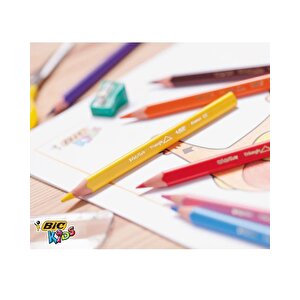Bic Kids Evolution Jumbo Üçgen Kuru Boya Seti 12 Renk