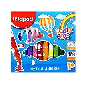 Maped Jumbo Keçeli Kalem 12 Renk
