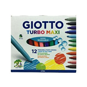 Giotto Turbo Maxi Keçeli Kalem 12 Renk