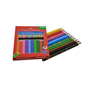 Faber Castell Jumbo Kuru Boya Kalemi 12li
