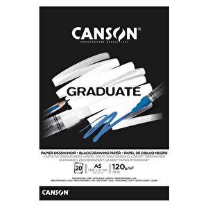 Graduate Siyah Çizim Defteri 120g A5