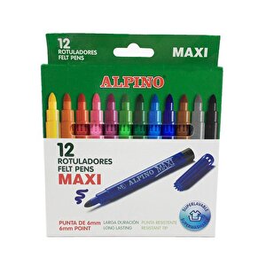 Alpino Maxi Keçeli Kalem 12 Renk