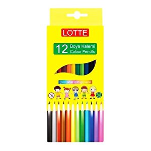 Lotte 12 Renk Kuru Boya Kalemi