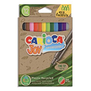 Eco Famıly Joy Süper Yıkanabilir Keçeli Boya Kalemi 12li