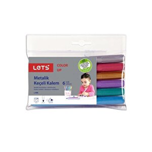 Lets 6 Renk Metalik Keçeli Kalem