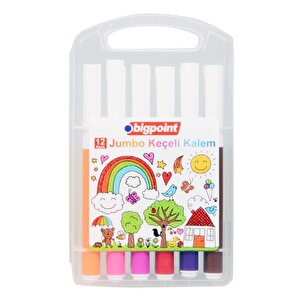 Jumbo Keçeli Kalem 12li Set