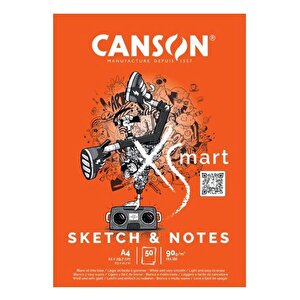 Canson Xsmart Sketch Notes A4 90g 50 Sayfa