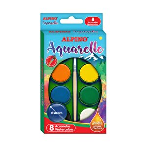 Alpino Aquarelle 8 Renk Sulu Boya Seti (28 Mm)